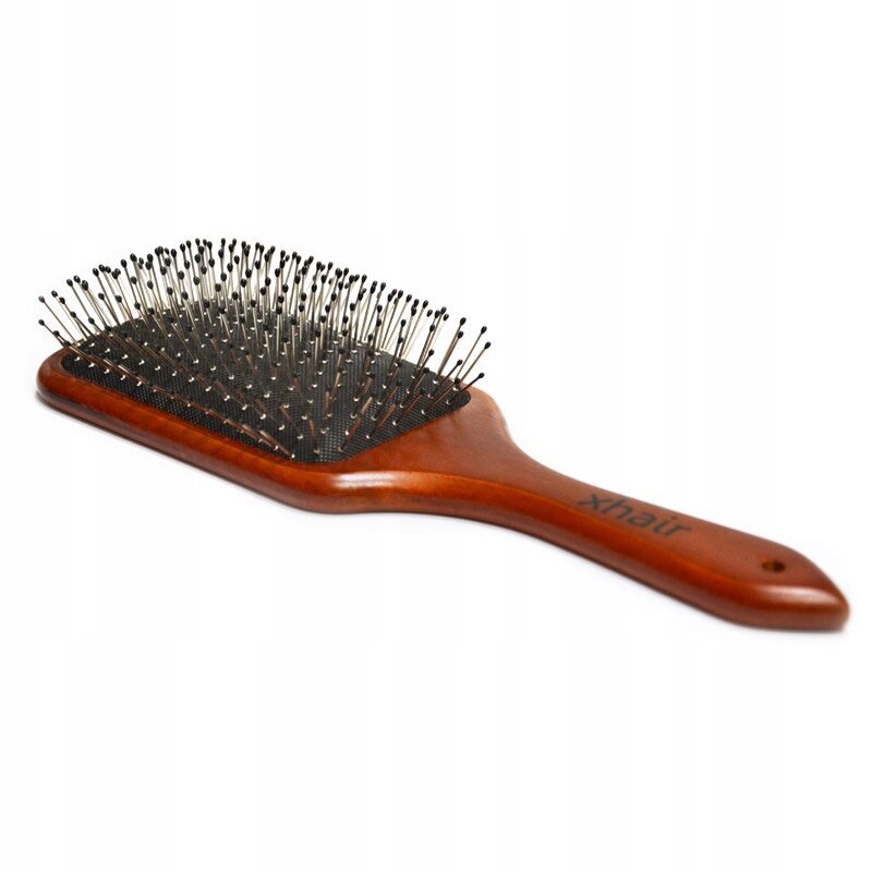 Juuksehari Xhair Paddle Brush puidust цена и информация | Juukseharjad, kammid, juuksuri käärid | kaup24.ee