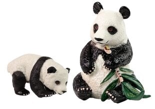 Набор фигурок гигантской панды с детенышем и фигуркой бамбуковой панды цена и информация | MUST Металлическая бутылочка с Ярким рисунком (без BPA) (500ml) для мальчиков от 3+ лет Серая с Машинкой | kaup24.ee