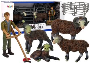 Набор фигурок: Ферма, пасущаяся овца, фермер, овечья ферма цена и информация | MUST Металлическая бутылочка с Ярким рисунком (без BPA) (500ml) для мальчиков от 3+ лет Серая с Машинкой | kaup24.ee
