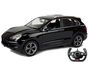 Автомобиль с радиоуправлением Porsche Cayenne Turbo Rastar 1:14, черный, с дистанционным управлением цена и информация | Игрушки для мальчиков | kaup24.ee