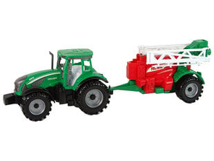 Roheline põllutraktor punase ja rohelise pihusti hõõrdeajamiga hind ja info | Poiste mänguasjad | kaup24.ee