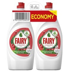 Fairy Pomegranate жидкость для мытья посуды, 2x900 мл цена и информация | Гели для посудомоечных машин | kaup24.ee