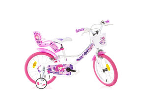 Jalgratas lastele Dino Bikes 16", valge hind ja info | Jalgrattad | kaup24.ee