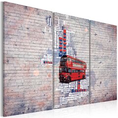 Maal - Around the Great Britain by Routemaster - triptych hind ja info | Seinapildid | kaup24.ee