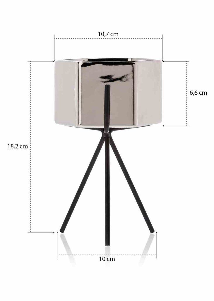 Lillepott Sashi, 18,5 cm цена и информация | Dekoratiivsed lillepotid | kaup24.ee