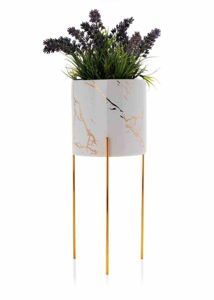 Lillepott Nila White, 32 cm цена и информация | Dekoratiivsed lillepotid | kaup24.ee