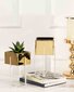 Lillepott alusega Mizu Gold White, 12x12x20,4 cm hind ja info | Dekoratiivsed lillepotid | kaup24.ee
