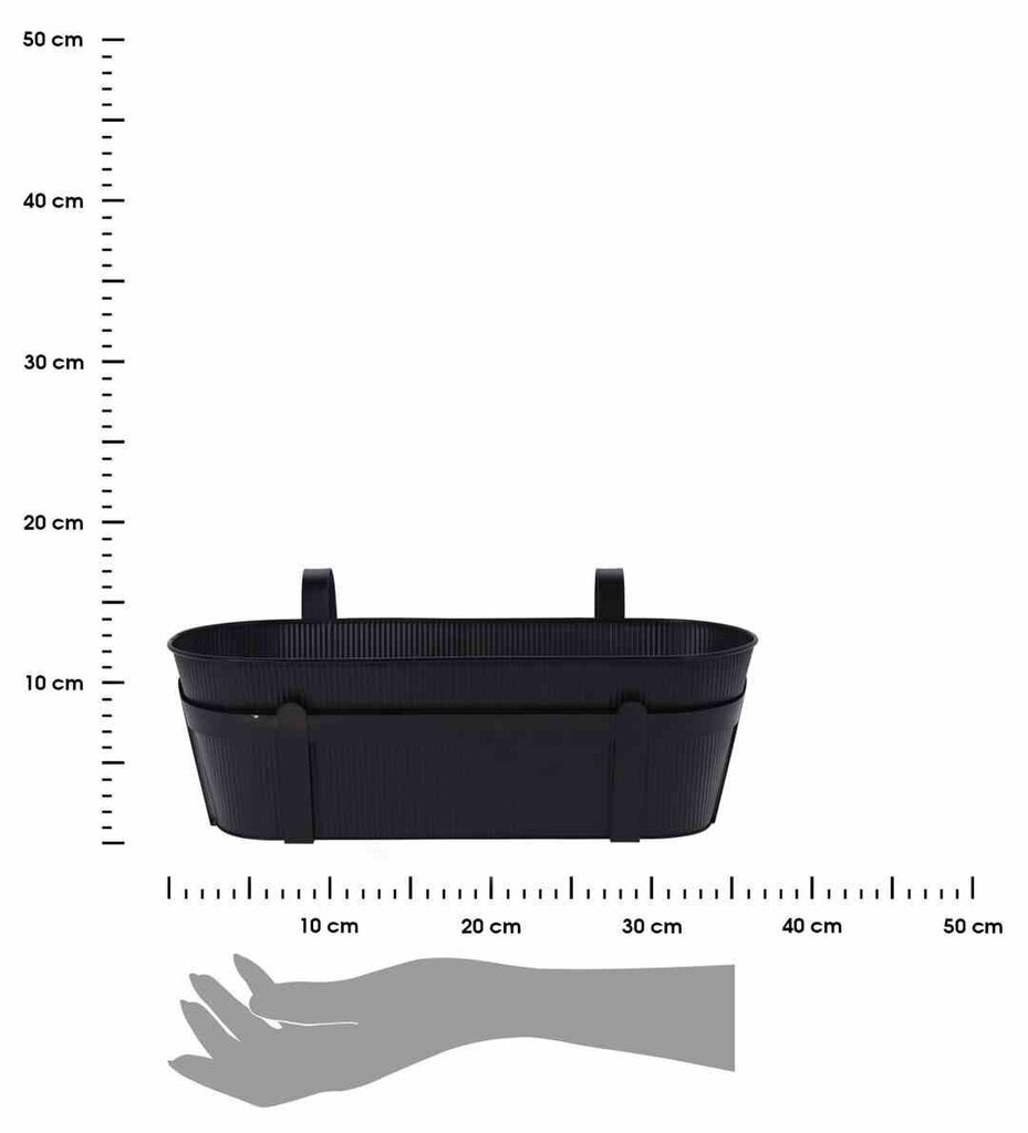 Rõdu Lillepott, 36,5x13 cm hind ja info | Dekoratiivsed lillepotid | kaup24.ee