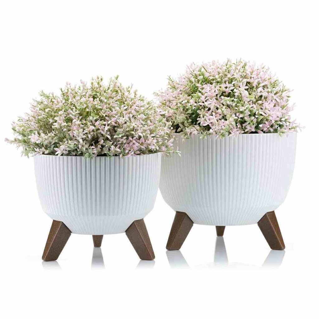 Lillepottide komplekt Rosa linea Eco, 2 tk hind ja info | Dekoratiivsed lillepotid | kaup24.ee