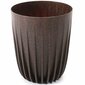 Lillepott Stripped ECO Coffee Espresso, 19x19x23 cm цена и информация | Dekoratiivsed lillepotid | kaup24.ee