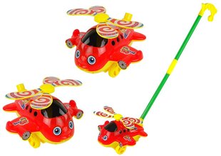 Rõõmsameelne lennuk Push Stick Bell Red hind ja info | Imikute mänguasjad | kaup24.ee