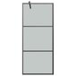 vidaXL dušinurga sein riiuliga, must, 100x195 cm, ESG-klaas/alumiinium цена и информация | Dušikabiinide uksed ja seinad | kaup24.ee