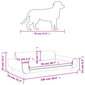 vidaXL koeravoodi, tumehall, 100x54x33 cm, samet hind ja info | Pesad, padjad | kaup24.ee