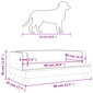 vidaXL koeravoodi, pruun, 80 x 45 x 30 cm, samet цена и информация | Pesad, padjad | kaup24.ee