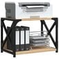 vidaXL printerialus, 2 tasandit Sonoma tamm 44x26x31,5 cm tehispuit hind ja info | Riiulid | kaup24.ee