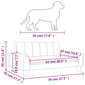 vidaXL koeravoodi, kreemjas, 70 x 45 x 30 cm, kangas hind ja info | Pesad, padjad | kaup24.ee