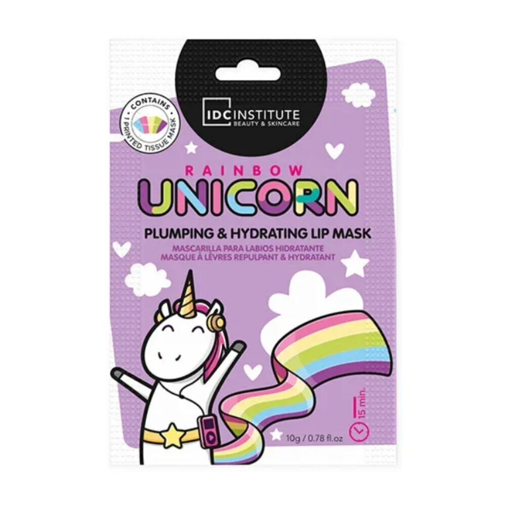 Huulemask IDC INSTITUTE Unicorn, 10 g hind ja info | Näomaskid, silmamaskid | kaup24.ee