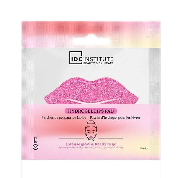 Huulte mask IDC Institute Glitter Lip Pads Pink, 1 tk. цена и информация | Näomaskid, silmamaskid | kaup24.ee