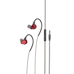 Borofone Earphones BM88 Sea with microphone red цена и информация | Наушники | kaup24.ee