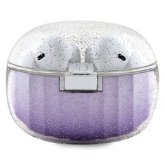 Guess słuchawki Bluetooth GUTWSHDGKEEU TWS + stacja dokująca fioletowy|purple Glitter Gradient цена и информация | Наушники | kaup24.ee