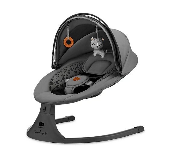 Elektriline kiik Kinderkraft 2in1 Lumi 2, dark grey hind ja info | Beebi lamamistoolid | kaup24.ee