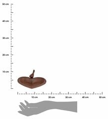 Dekoratiivne südamekujuline joogikast linnuga, 17x14,9x7,8 cm цена и информация | Декорации для сада | kaup24.ee