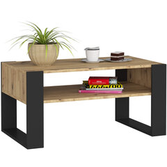 Кофейный столик Domi, коричневый/черный цена и информация | Журнальные столики | kaup24.ee