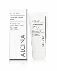 Isepruunistav kreem Alcina Self-Tanning Cream, 50 ml цена и информация | Кремы для автозагара | kaup24.ee