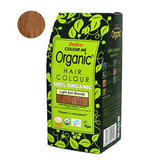 Растительные волосы краски Radico Color Me Organic Light Ash Blonde, 100 г цена и информация | Краска для волос | kaup24.ee