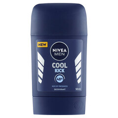 Deodorant Nivea Cool Kick meestele, 50 ml цена и информация | Дезодоранты | kaup24.ee