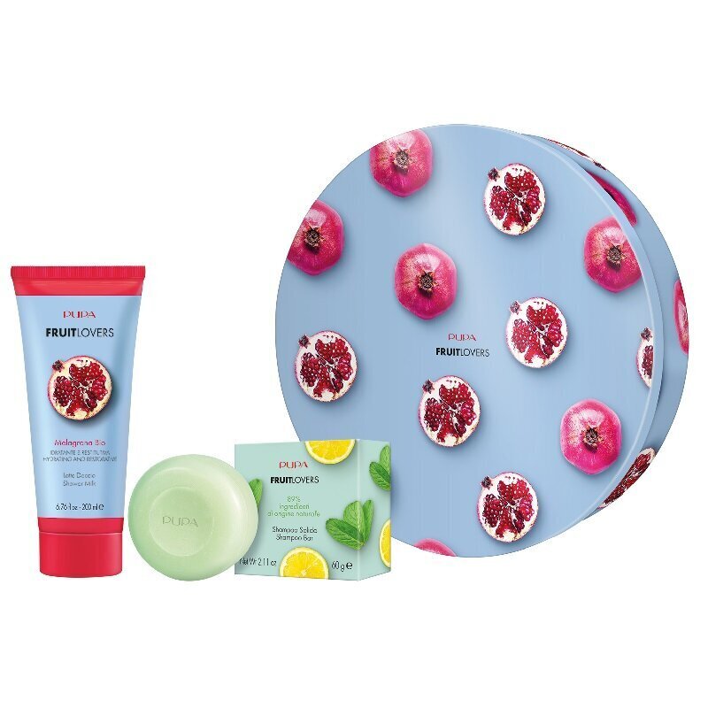 Kingituste komplekt Pupa Fruit Lovers Pomegranate naistele: dušigeel, 200 ml + tahke šampoon, 60 g hind ja info | Dušigeelid, õlid | kaup24.ee