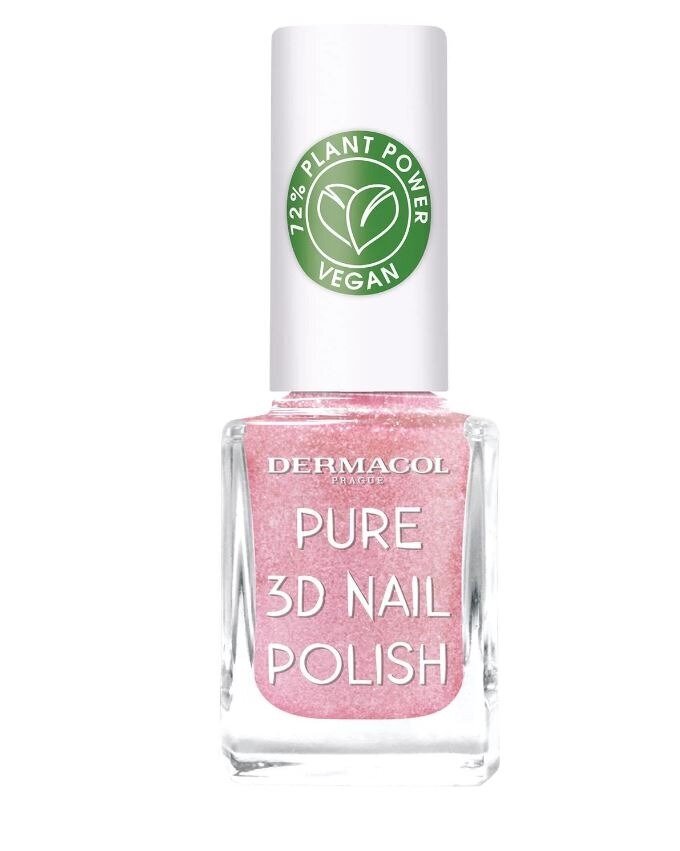 Küünelakk Dermacol Pure 3D 05 Rose Veil, 11 ml hind ja info | Küünelakid, küünetugevdajad | kaup24.ee