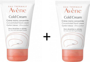 Kätekreem Avene Cold Cream, 2 x 50 ml hind ja info | Kehakreemid, losjoonid | kaup24.ee
