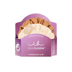 Резинки для волос Invisibobble Sprunchie Slim Premium Creme de Caramel, 2 шт. цена и информация | Аксессуары для волос | kaup24.ee