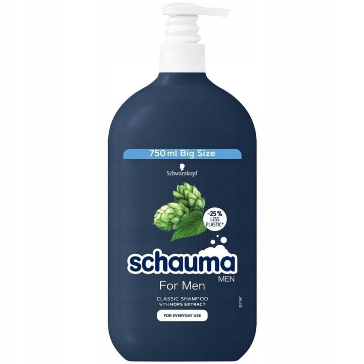 Šampoon Schauma Classic Shampoo meestele, 750 ml цена и информация | Šampoonid | kaup24.ee