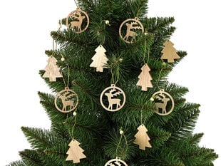 Jõulud puidust ehted Jõulupuu Põhjapõdra jõulupuu kaunistus 12 tükki hind ja info | Jõulukaunistused | kaup24.ee