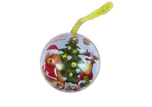 Рождественская металлическая безделушка, украшение в виде плюшевого мишки из лося для рождественской елки цена и информация | Украшение - Стеклянный купол на деревянной основе | kaup24.ee