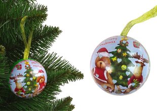 Рождественская металлическая безделушка, украшение в виде плюшевого мишки из лося для рождественской елки цена и информация | Украшение - Стеклянный купол на деревянной основе | kaup24.ee