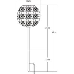 Päikeselamp Galix 15 x 45 cm Metall Retro Dekoratsioonid (10 lm) цена и информация | Торшеры | kaup24.ee