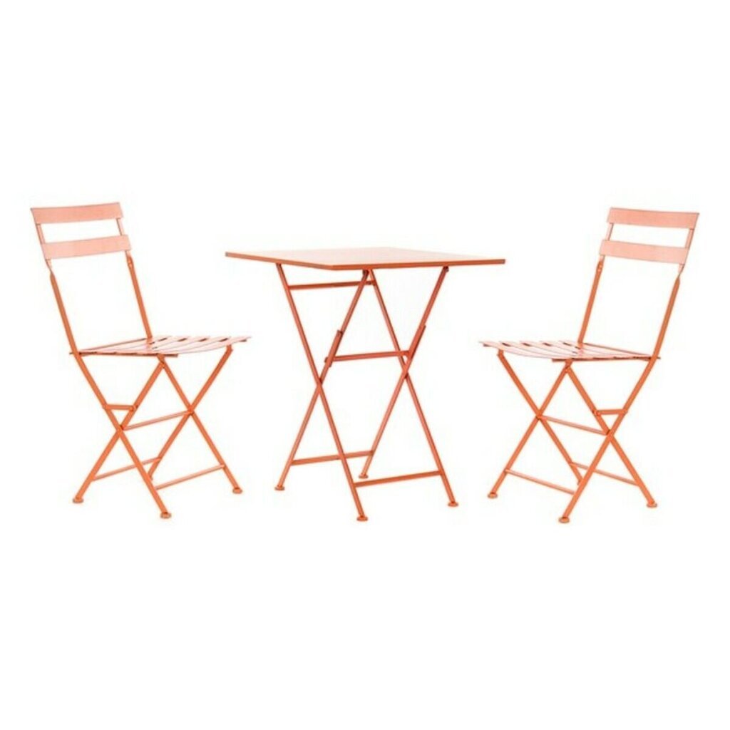 Lauakomplekt 2 tooliga DKD Home Decor Coral Metal (3 tk) hind ja info | Söögilauakomplektid | kaup24.ee