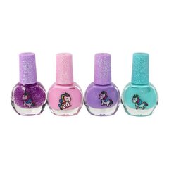 Beauty Set Colorful Nail Polishes 4 Pieces Unicorns hind ja info | Laste ja ema kosmeetika | kaup24.ee