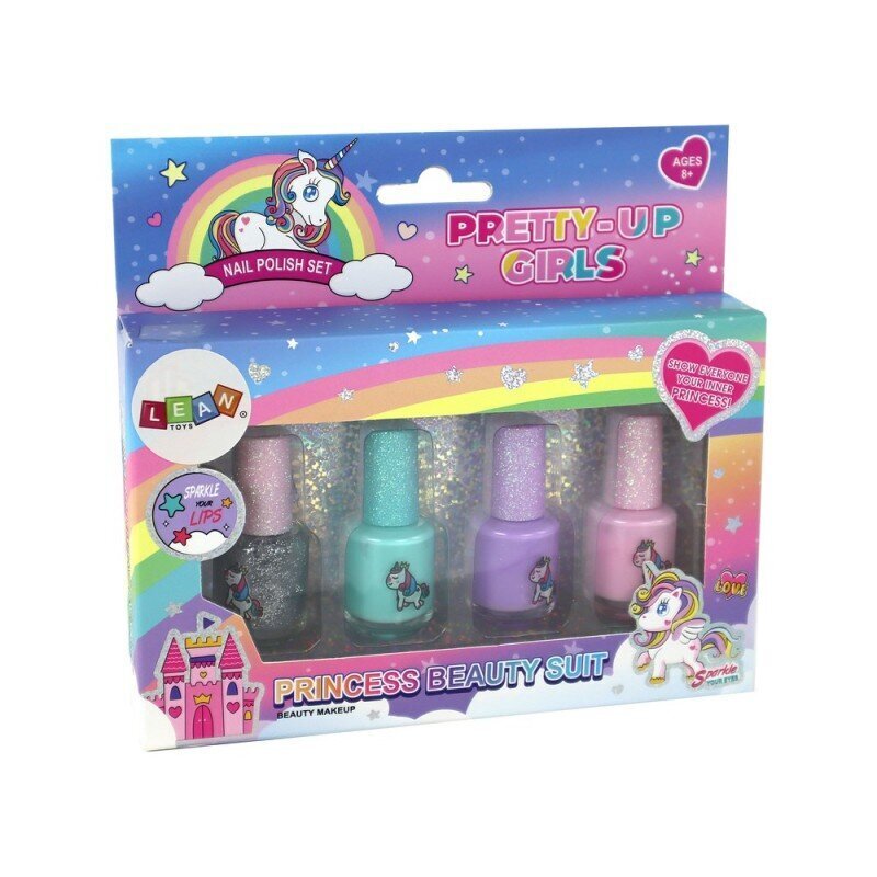 Beauty Set Nail Polishes Delicate Colors 4 Pieces hind ja info | Laste ja ema kosmeetika | kaup24.ee