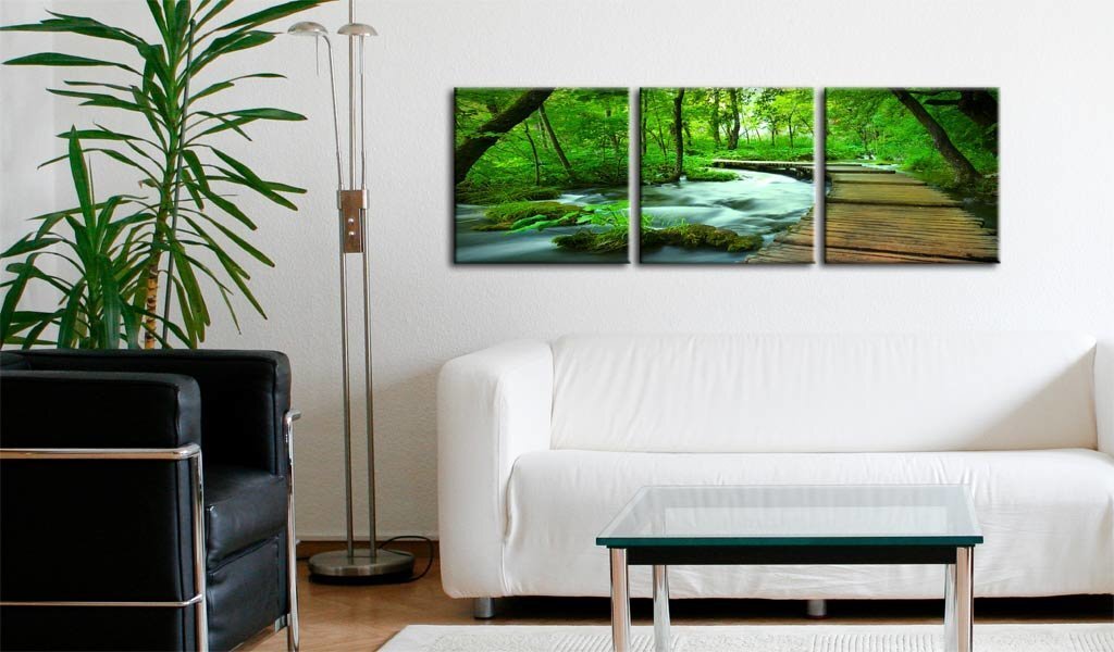 Maal - Forest broadwalk - triptych hind ja info | Seinapildid | kaup24.ee