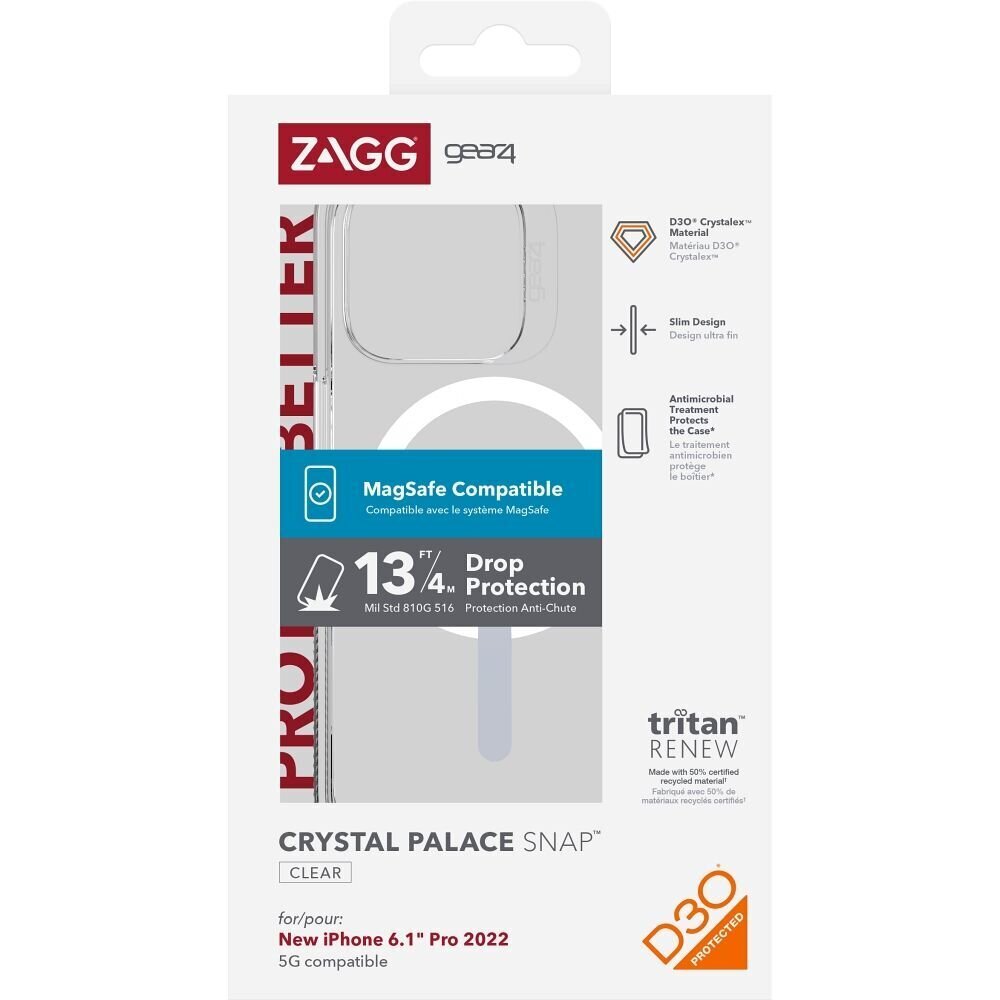 Zagg Gear4 Crystal Palace case hind ja info | Telefoni kaaned, ümbrised | kaup24.ee