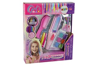 Laste ilukomplekt LeanToys Hair Painting Set Beauty Set Accessories, 1 tk цена и информация | Косметика для мам и детей | kaup24.ee