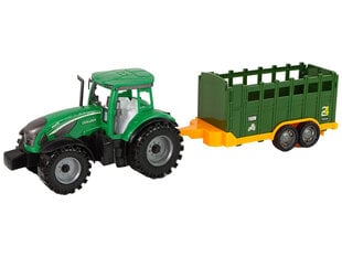 Фрикционный привод прицепа прицепа Green Farm Tractor цена и информация | Игрушки для мальчиков | kaup24.ee