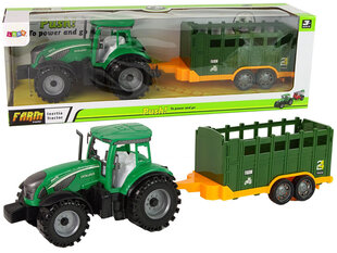 Фрикционный привод прицепа прицепа Green Farm Tractor цена и информация | Игрушки для мальчиков | kaup24.ee