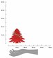 Lauamatid punane 4 tk цена и информация | Jõulukaunistused | kaup24.ee