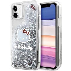 Hello Kitty Liquid Glitter Charms Kitty Head Case for iPhone 11 | Xr - Silver цена и информация | Чехлы для телефонов | kaup24.ee