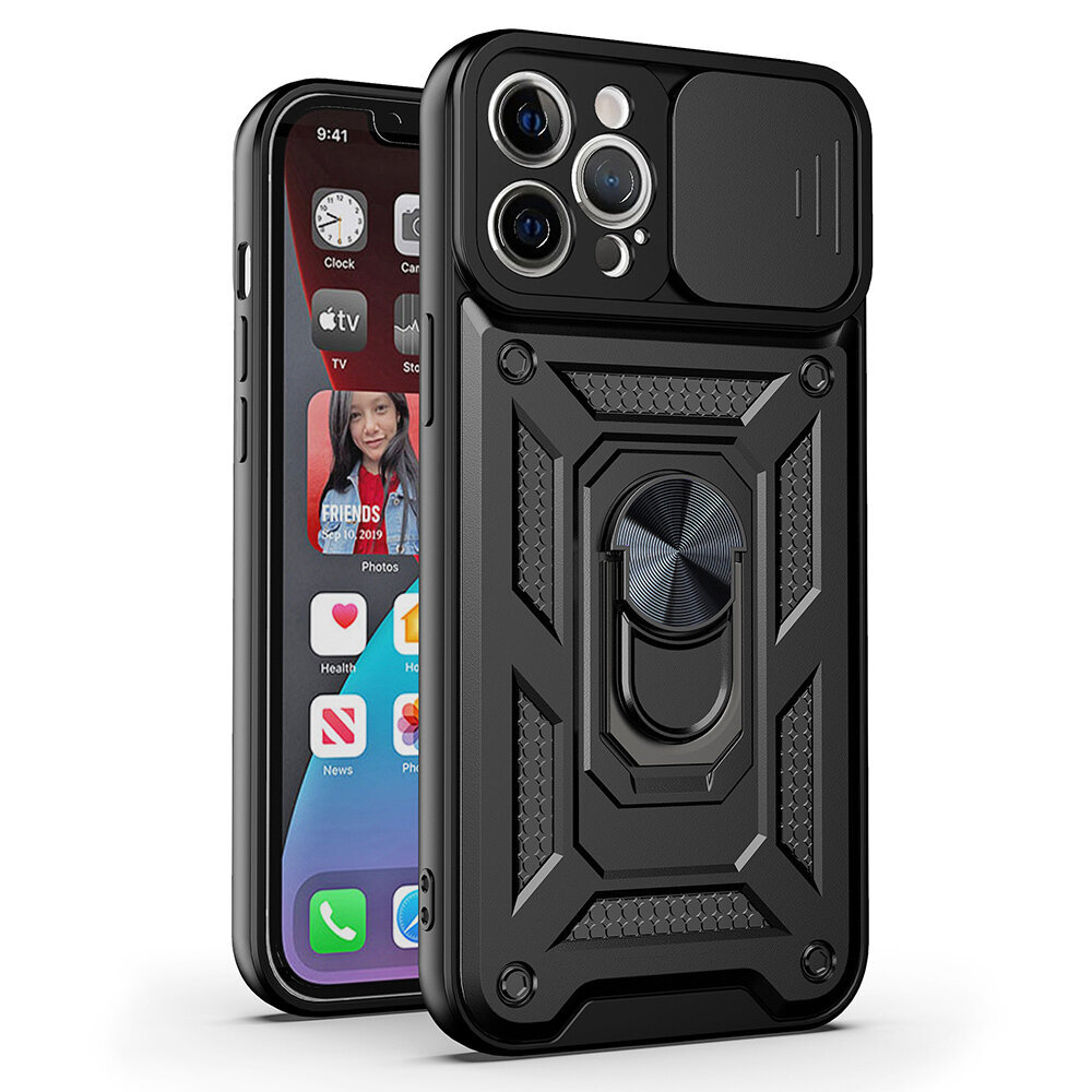 Slide Camera Armor Case Motorola Moto G84 5G Black цена и информация | Telefoni kaaned, ümbrised | kaup24.ee